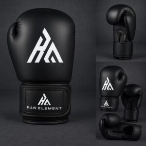 RAW ELEMENT Boxing Gloves for Men & Women | Multi-Layer Padded Gloves with Thumb Protection - Image 9