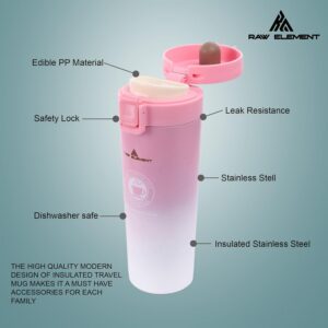 RAW ELEMENT 380ml Ceramic-Coated Insulated Coffee Travel Mug | Leak-Proof Vacuum Stainless Steel Cup with Safety Lock Lid | BPA-Free, Dishwasher Safe, Thermal Tumbler for Hot & Cold Beverages - Image 26