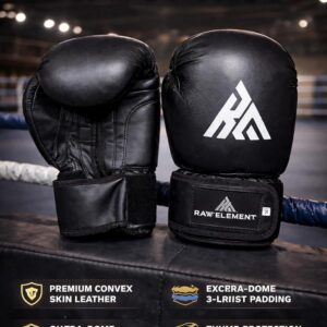 RAW ELEMENT Boxing Gloves for Men & Women | Multi-Layer Padded Gloves with Thumb Protection - Image 10
