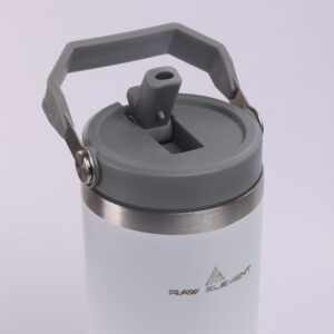 RAW ELEMENT 18/8 Stainless Steel Insulated Water Bottle | Double-Wall Vacuum Flask with Flip Straw Lid | Leak-Proof, BPA-Free, Dishwasher Safe | 24H Cold, 6H Hot | 1L Bottle for Travel & Gym - Image 18