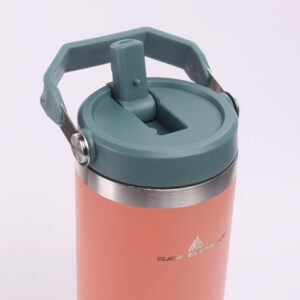 RAW ELEMENT 18/8 Stainless Steel Insulated Water Bottle | Double-Wall Vacuum Flask with Flip Straw Lid | Leak-Proof, BPA-Free, Dishwasher Safe | 24H Cold, 6H Hot | 1L Bottle for Travel & Gym - Image 6