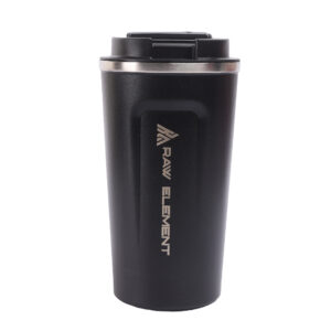 Vacuum Coffee Mug with Silicon Grip | Travel Coffee Mug (Black | Blue) - Image 3