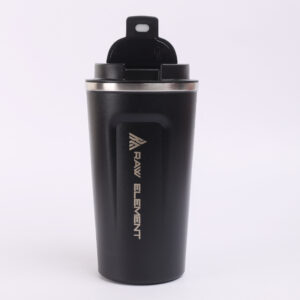 Vacuum Coffee Mug with Silicon Grip | Travel Coffee Mug (Black | Blue) - Image 4