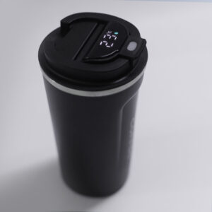 Vacuum Coffee Mug with Silicon Grip | Travel Coffee Mug (Black | Blue) - Image 10