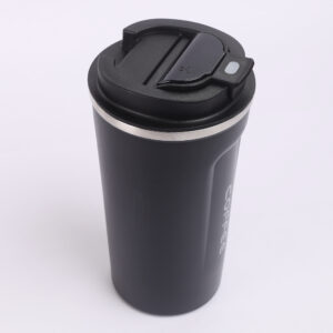 Vacuum Coffee Mug with Silicon Grip | Travel Coffee Mug (Black | Blue) - Image 7