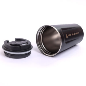 Vacuum Coffee Mug with Silicon Grip | Travel Coffee Mug (Black | Blue) - Image 8