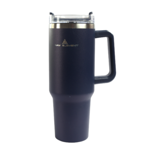 RAW ELEMENT 1.2L Stainless Steel Insulated Tumbler Bottle | Leakproof Hot & Cold Sipper with 1 Steel Straws | Black Travel Mug for Gym, Office, Car Cup Holder - Image 24