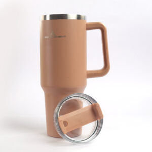 RAW ELEMENT 1.2L Stainless Steel Insulated Tumbler Bottle | Leakproof Hot & Cold Sipper with 1 Steel Straws | Black Travel Mug for Gym, Office, Car Cup Holder - Image 12