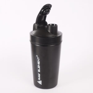 Raw Element Stainless Steel Gym Shaker 750ml – Leakproof Shaker Bottle for Protein Powder, Smoothies, Supplements – Odor-Free, Durable & Portable for Gym, Travel, and Workouts (Black) - Image 4
