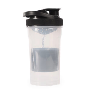 Raw Element Shaker Bottle with Storage Compartment | Leak-Proof, BPA-Free, Non-Slip Grip | 850ml Protein Mixer for Smoothies, Pre Workout & More | Portable & Anti-Sediment Design - Image 3