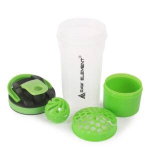 Raw Element Shaker Bottle with Storage Compartment | Leak-Proof, BPA-Free, Non-Slip Grip | 850ml Protein Mixer for Smoothies, Pre Workout & More | Portable & Anti-Sediment Design - Image 13
