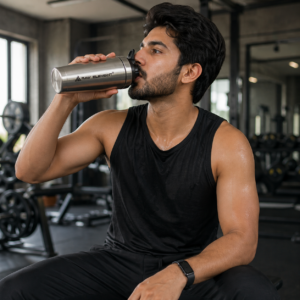 Stainless Steel Protein Shaker 700ml - Shaker Bottle for Protein Powder, Supplements - Image 3