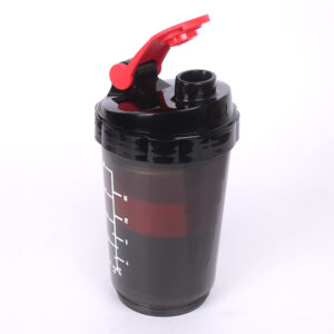 Raw Element Protein Shaker Bottle 500ml – 3-in-1 Gym Sipper with Extra Storage for Powder, Supplements & Nuts – Leakproof Shaker for Protein Shake – Red & Black – BPA-Free – 1 Piece - Image 6