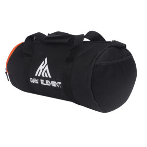 Raw Element Gym Bags for Men with Separate Shoe Compartment Sports for Women Unisex Duffle Bag for Carry & Travel Adjustable for Shoes Towel Duffel Sports Bag 20L - Black - Image 3