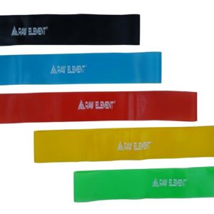 Raw Element Resistance Bands for Exercise – Set of 5 Loop Bands for Workout, Strength Training, Yoga, Rehab & Fitness – Durable Latex Bands for Men & Women - Image 3