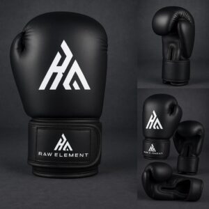 Versatile Training & Sparring Gloves for Boxing, MMA, Muay Thai – Durable, Padded, with Wrist Wrap, Thumb Support & Grip Bar (Black, 60Z) - Image 5