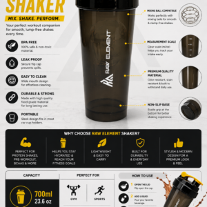 Creatine Monohydrate with Shaker Bottle Combo | Gym Supplement Starter Kit for Men & Women - Image 4