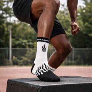Premium Cotton | Multicolour Athletic Socks with Fire Pattern Crew Socks |Unisex Stretchable Free Size - Image 6
